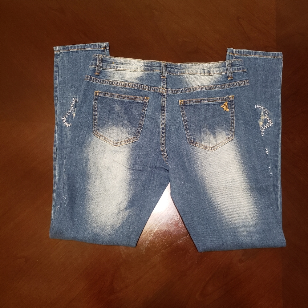 VIP Rip n Repair Distressed Jeans - Picture 2 of 3